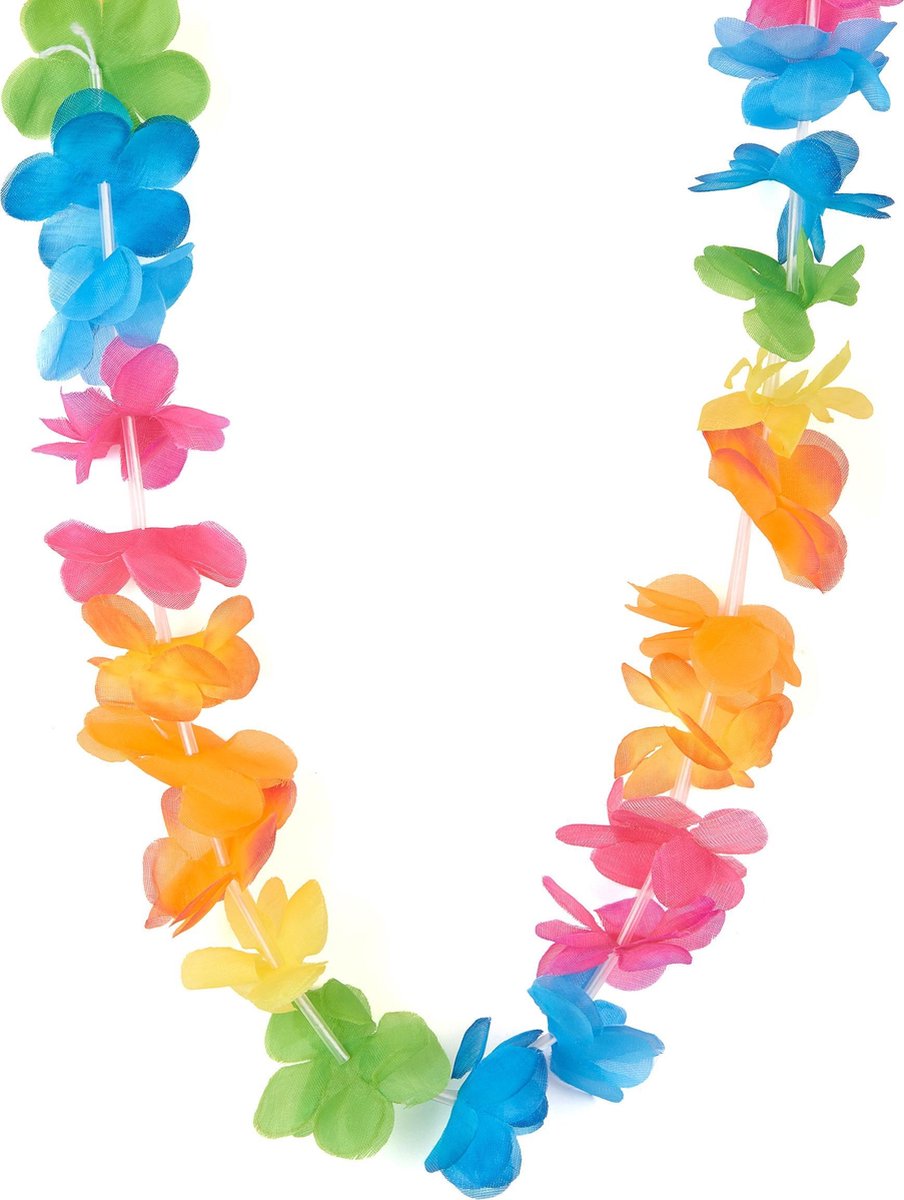 NINGBO PARTY SUPPLIES - Veelkleurig bloemenketting Hawaï - Accessoires > Sieraden